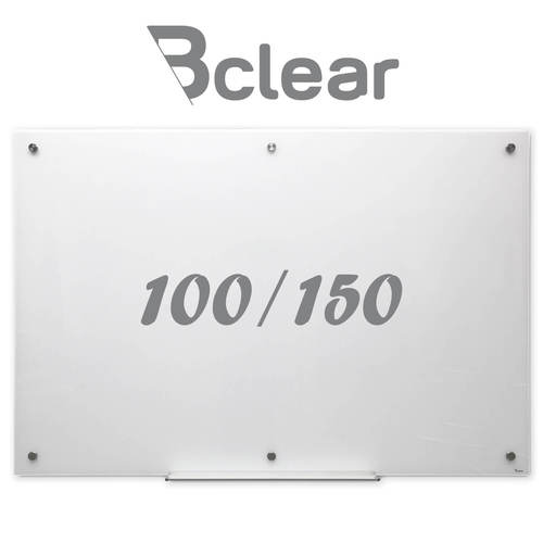 וח זכוכית מחיק מגנטי 100x150 ס''מ לבן - Bclear